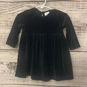 Blue velvet dress from Hanna Andersson size 12-18 months